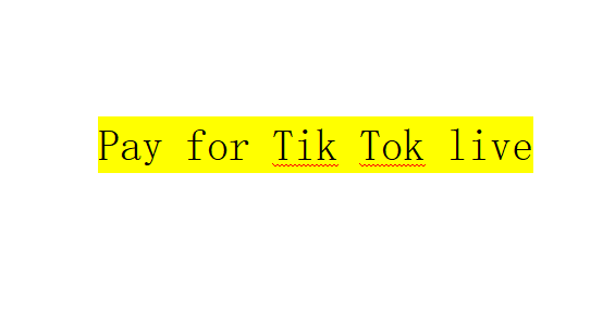 Pay for tiktok live