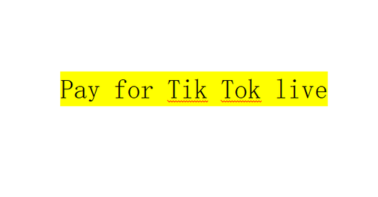 Pay for tiktok live