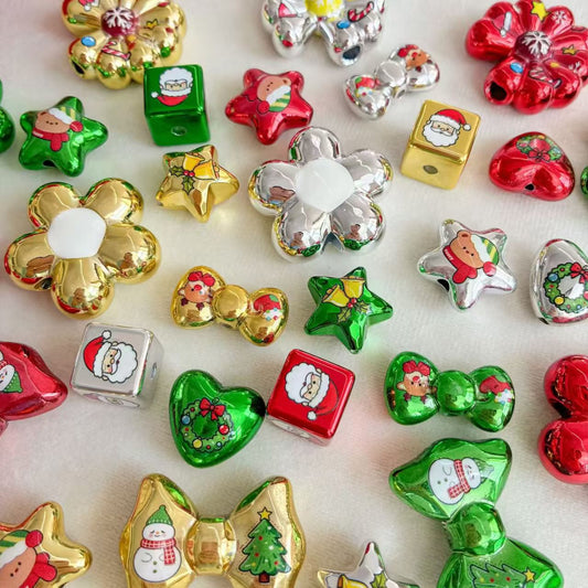Christmas acrylic beads